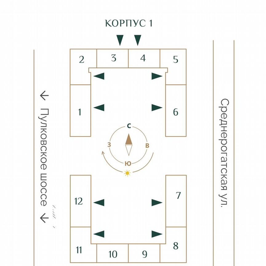 1-к. квартира, 41,1 м², 5/12 эт.