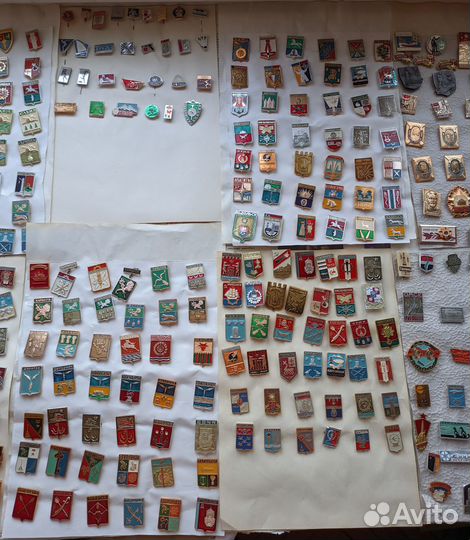 Значки гербы городов 10 листов (за всё)