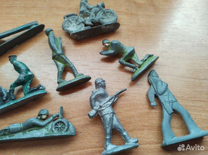 Солдатики модель 8 олово + пушка СССР