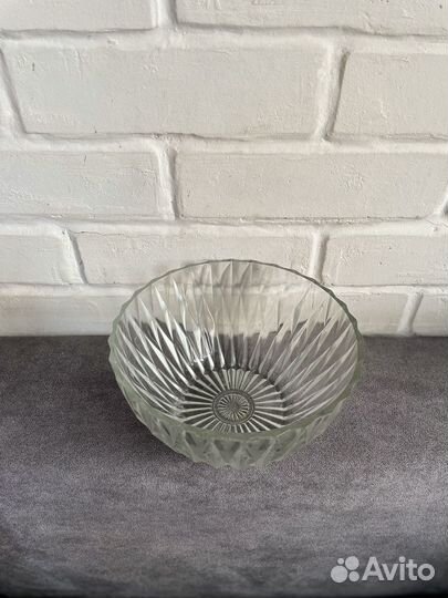 Салатник хрустальный большой СССР