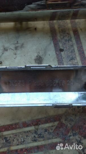 Хром переднего и заднего бампера на Мерседес