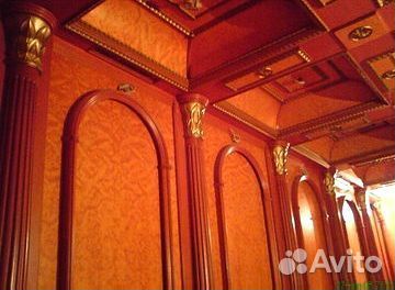 Деревянный потолок из массива дерева