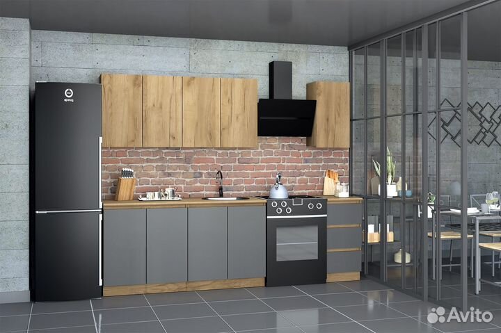 Кухонный гарнитур со столешницей 2м