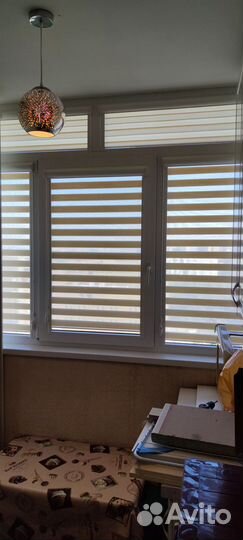 Жалюзи рулонные день ночь тетрис св. бежевый