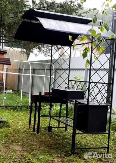 Мангал с печью