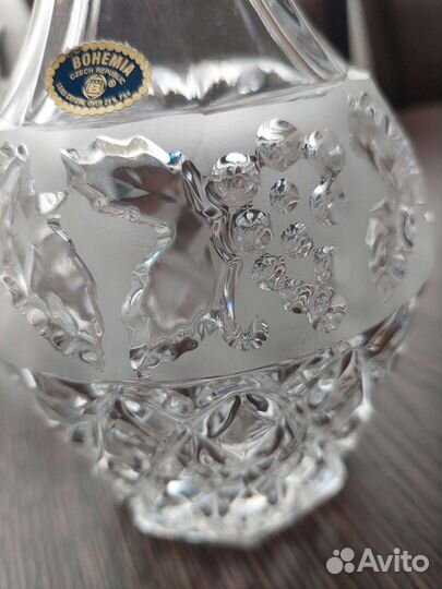 Графин хрустальный с рюмками богемия
