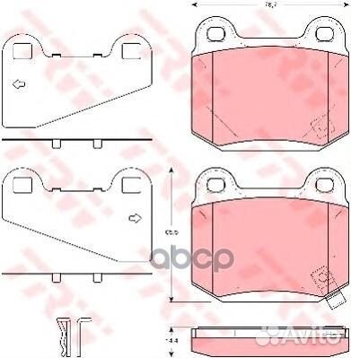 GDB3350 Колодки тормозные mitsubishi lancer 96