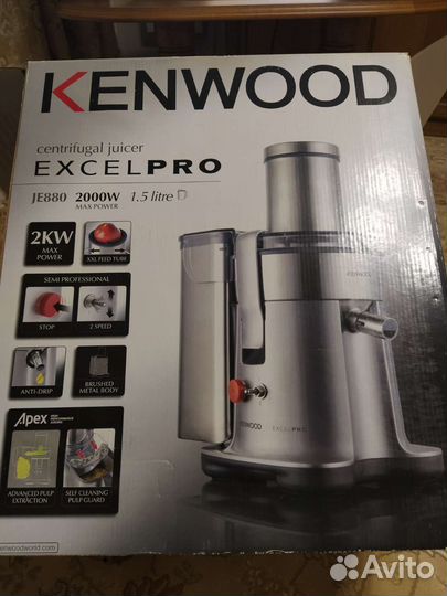 Соковыжималка центрифужная Kenwood Excel pro JE880