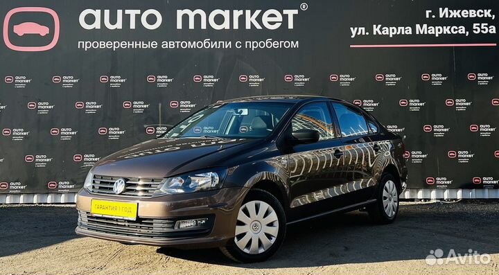 Volkswagen Polo 1.6 AT, 2016, 65 835 км