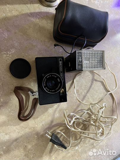 Плёночный фотоаппарат vilia (вилия) со вспышкой