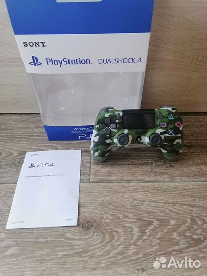 Джойстик на PS4(зелёный камуфляж)