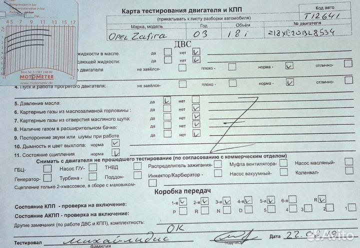 Разбор на запчасти Opel Zafira A 1999-2005