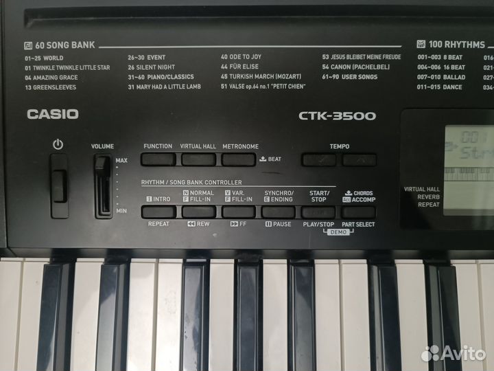 Синтезатор casio ctk 3500