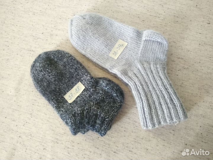 Носки женские вязаные из овечьей шерсти