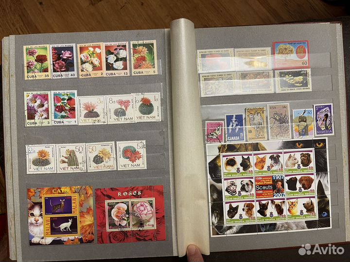 Марки флора, фауна. Коллекция