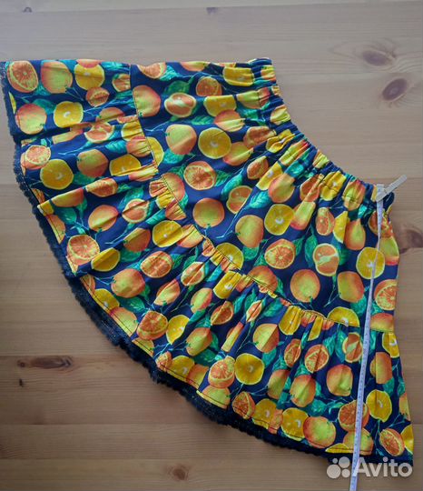 Летняя юбка для девочки из хлопка