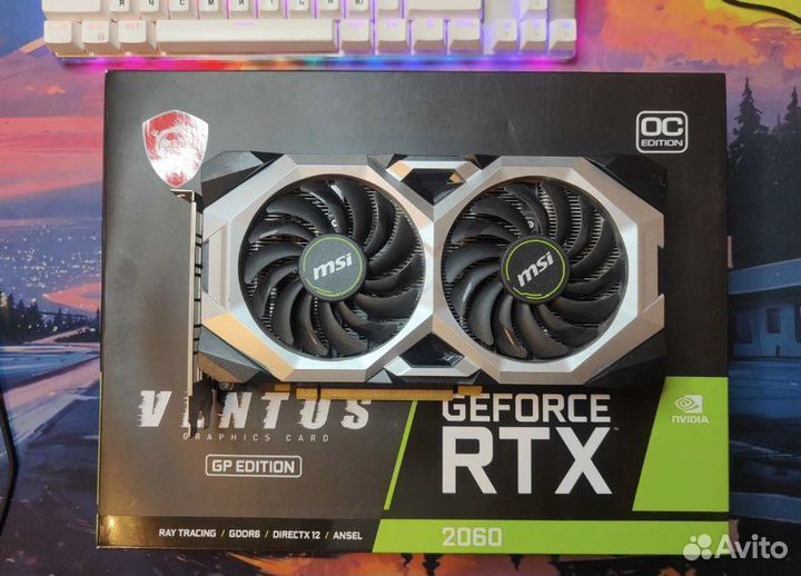 Видеокарта rtx 2060 (аналог rtx 3050)