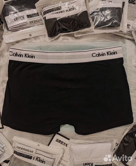 Calvin Klein трусы серые, белые, черные