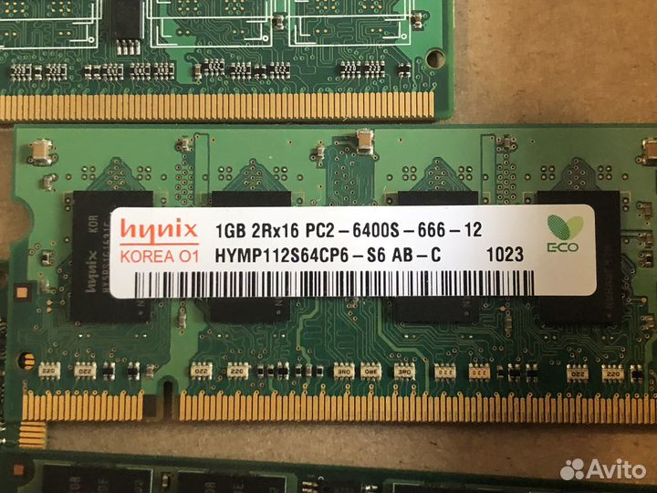 Память для ноутбука ddr2 +1gb ddr3