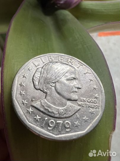 Монета one dollar liberty in god we trust