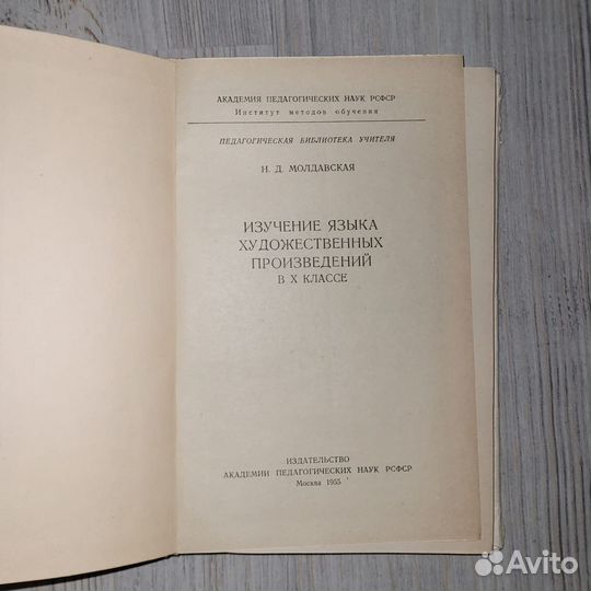Изучение языка художественных произведений в 10 кл