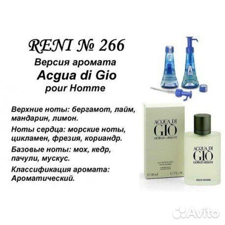 Рени духи Аква ди Джио