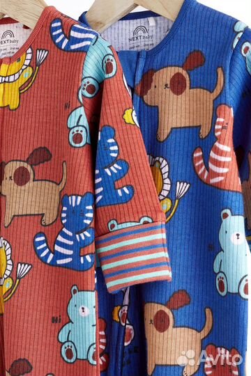 Слипы Next в рубчик, размеры 62,86