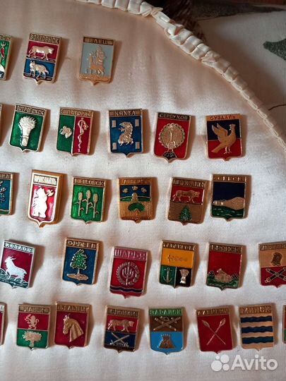 Значки СССР герб городов России