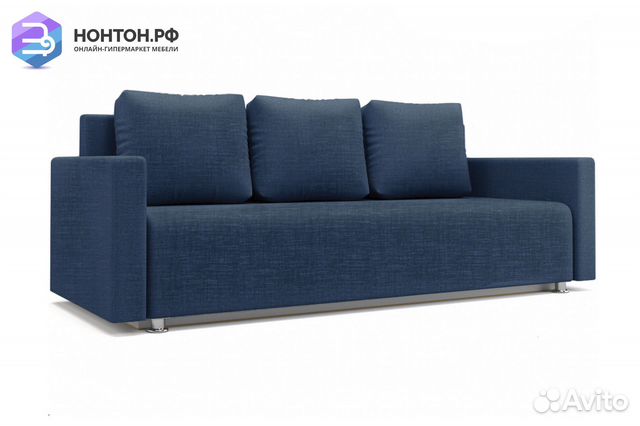 Диван еврокнижка Олимп синий