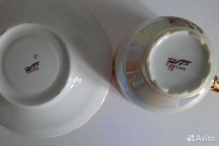 Чайные пары разные и сервиз Богдановичи СССР