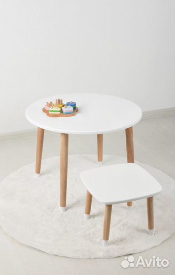 Табурет детский квадратный Мега Тойс (мдф), 71021