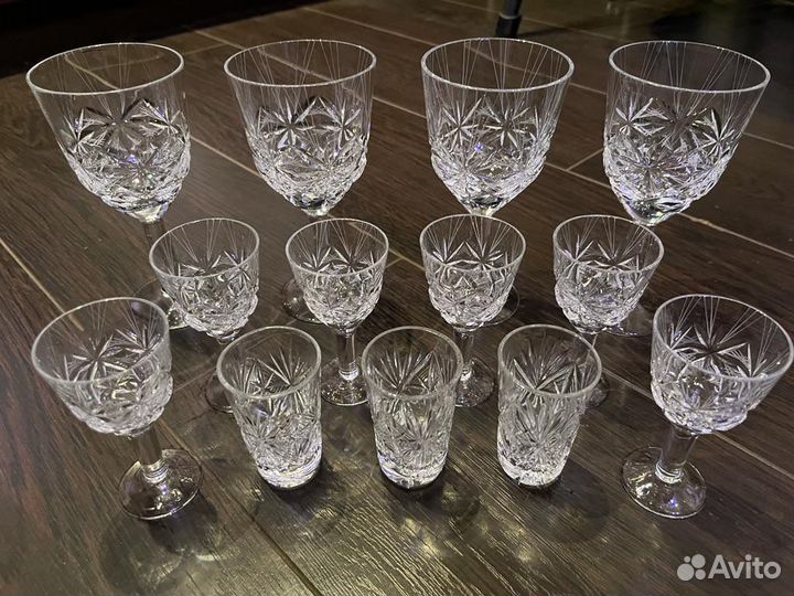 Рюмки фужеры хрусталь СССР