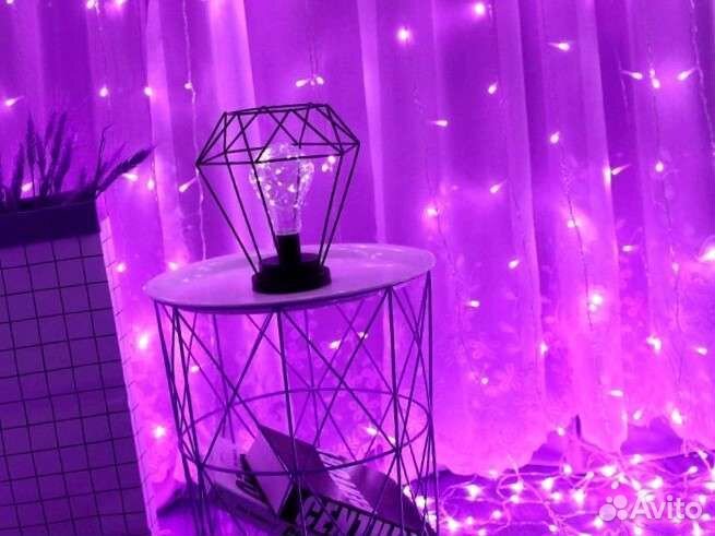 Гирлянда штора гирлянда занавес. В наличии