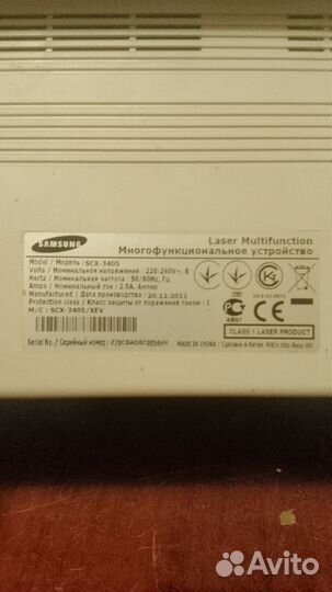 Принтер лазерный мфу samsung scx 3405