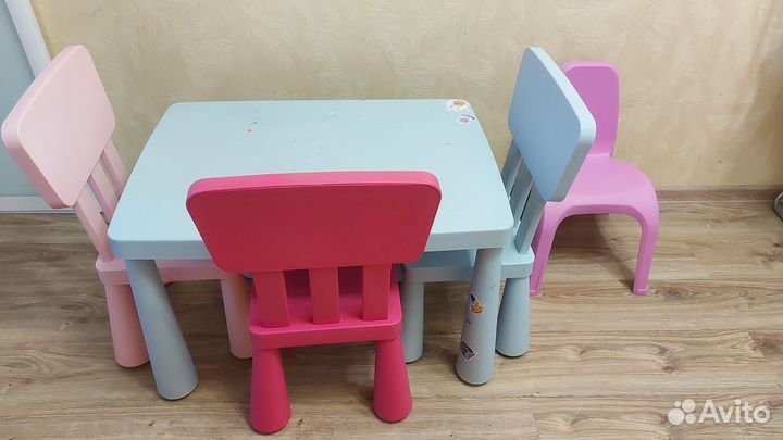 Стол со стульями IKEA