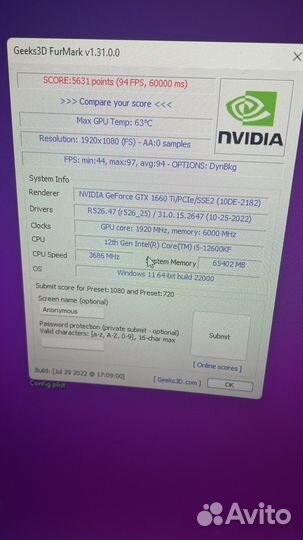 Nvidia geforce GTX 1660 Ti, MSI OC Edition