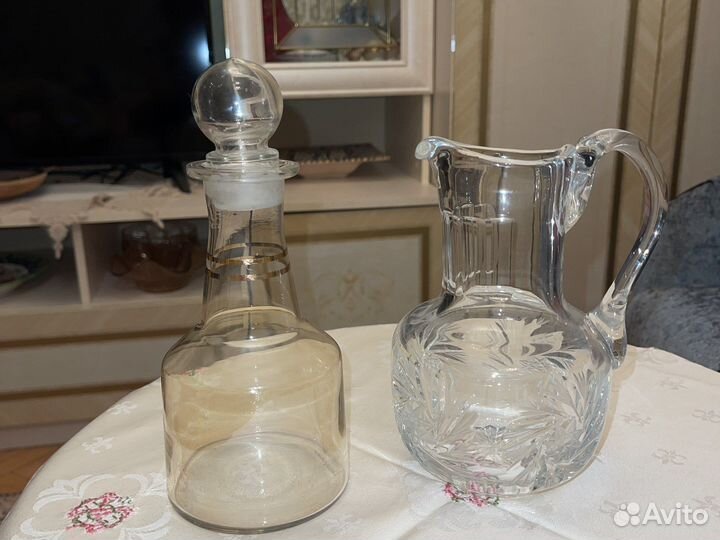 Кувшин хрустальный СССР. Штоф в подарок