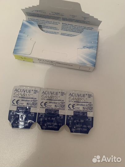 Линзы acuvue oasys