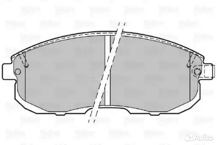 Valeo 301011 Колодки тормозные дисковые