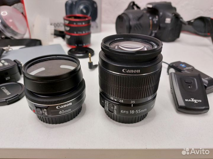 Фотоаппарат Canon 600D, объективы, студийный свет