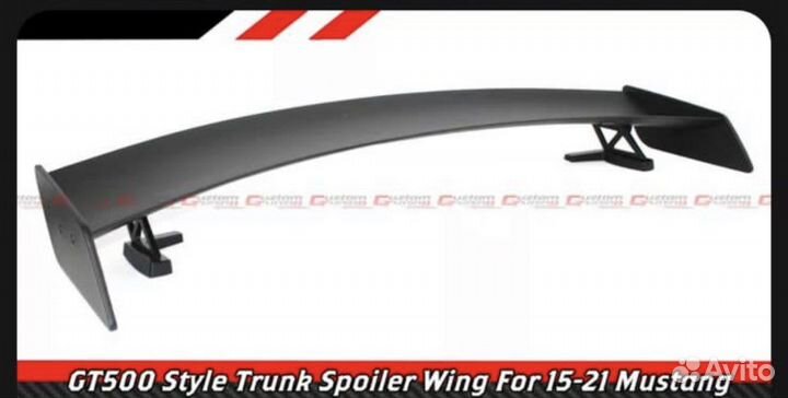 Спойлер на gt 500 mustang