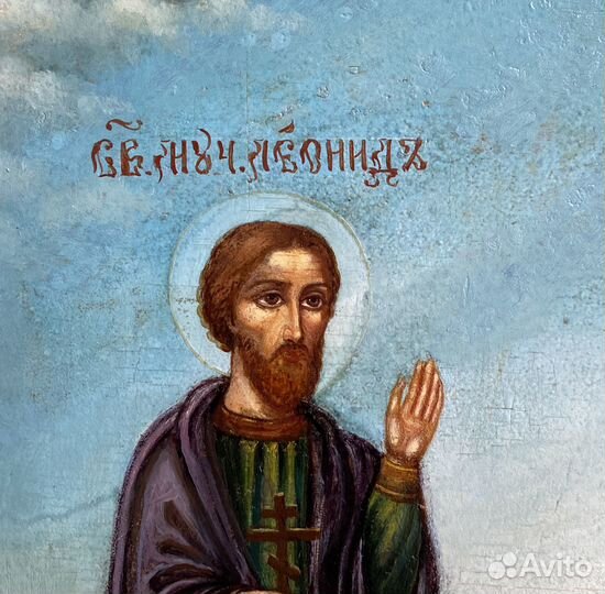 Икона Святые Леонид и Екатерина