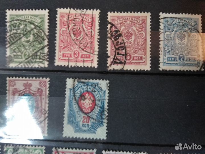 Марки - 17 и 18 выпуск Российской империи