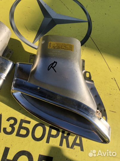 Mercedes W205 C-class AMG Насадки глушителя