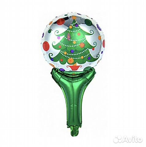 Шарики фольгированные новогодние