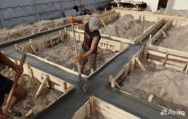 Отмостка дома, фундаменты вьезд для авто