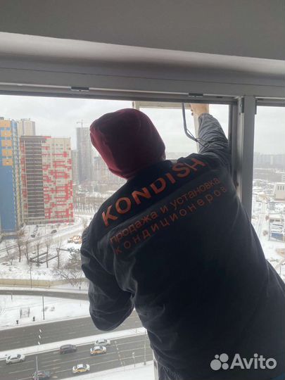 Монтаж кондиционера в дома от пик