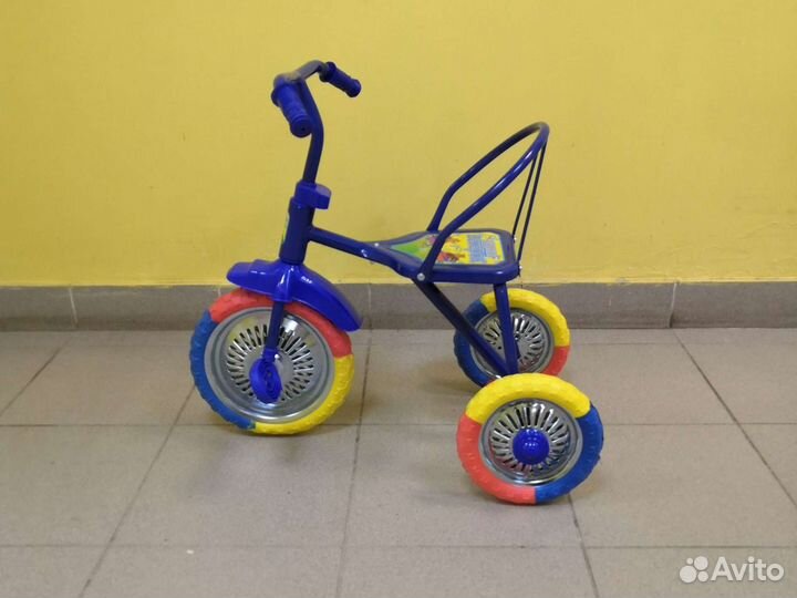 Трехколесный Велосипед синий