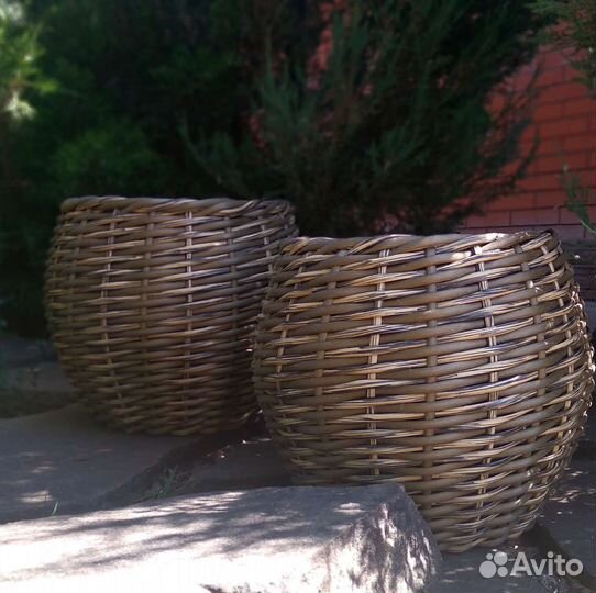 Кашпо ротанг