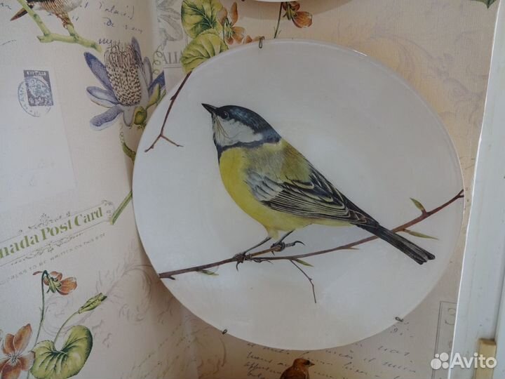 Декоративные тарелки-птички